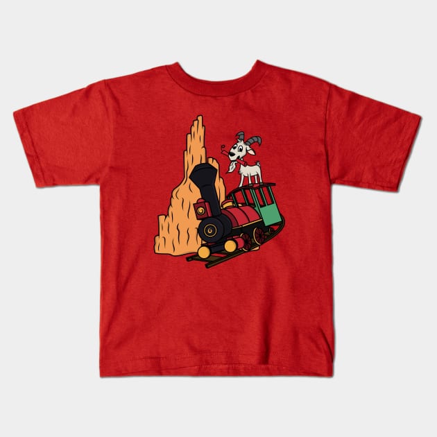 Big Thunder Goat Kids T-Shirt by Ryan Bray Art